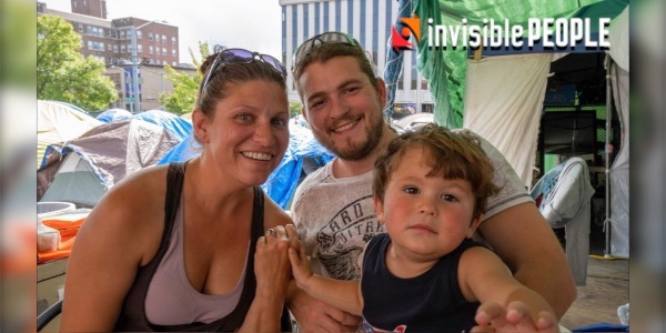 Invisible People: Homeless Family Finds Support in Tent City
