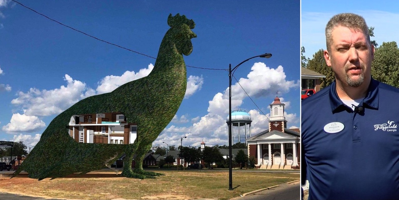 The Biggest Topiary Chicken In The World?