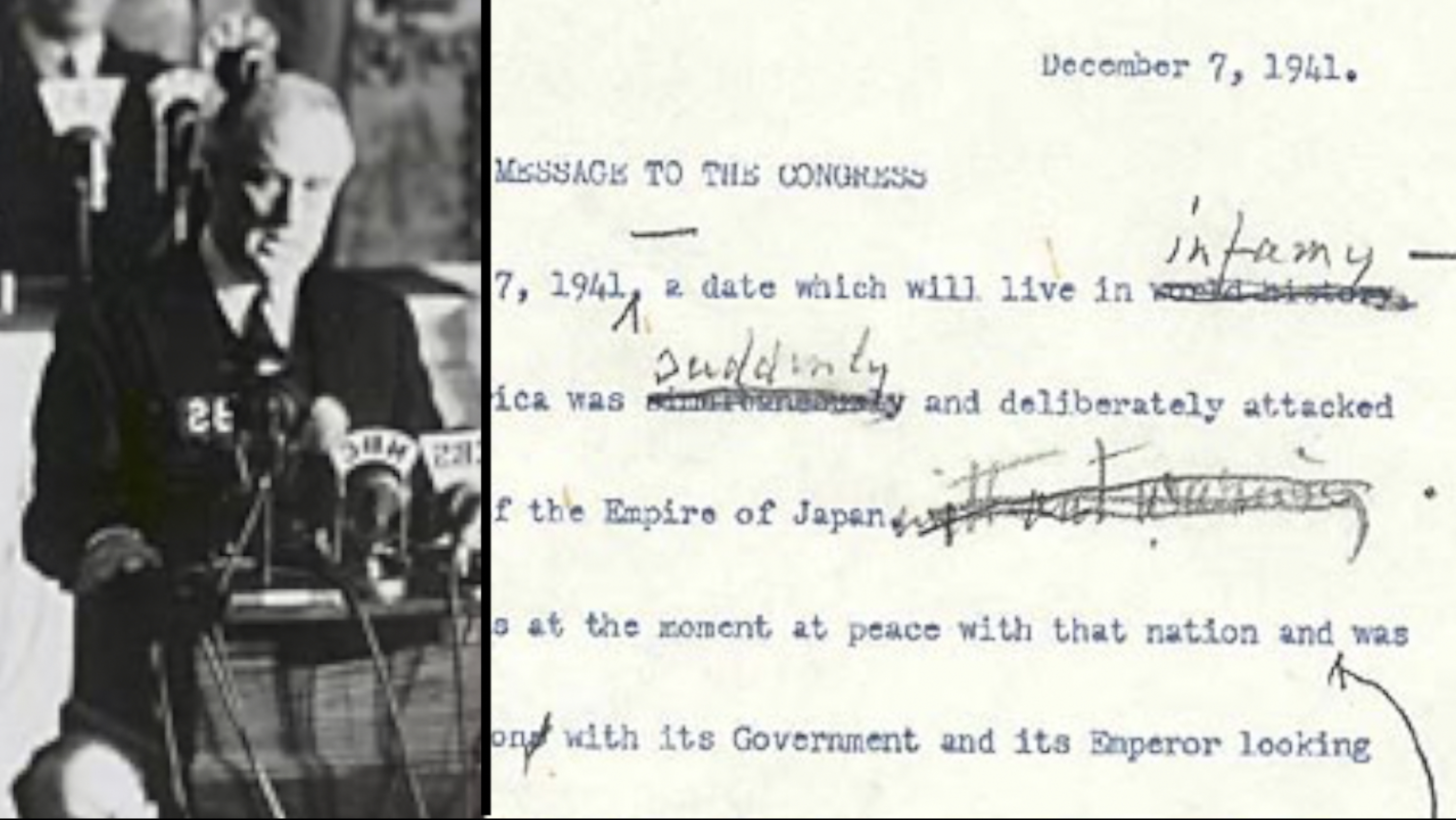 The Story Behind FDR's Day of Infamy Speech