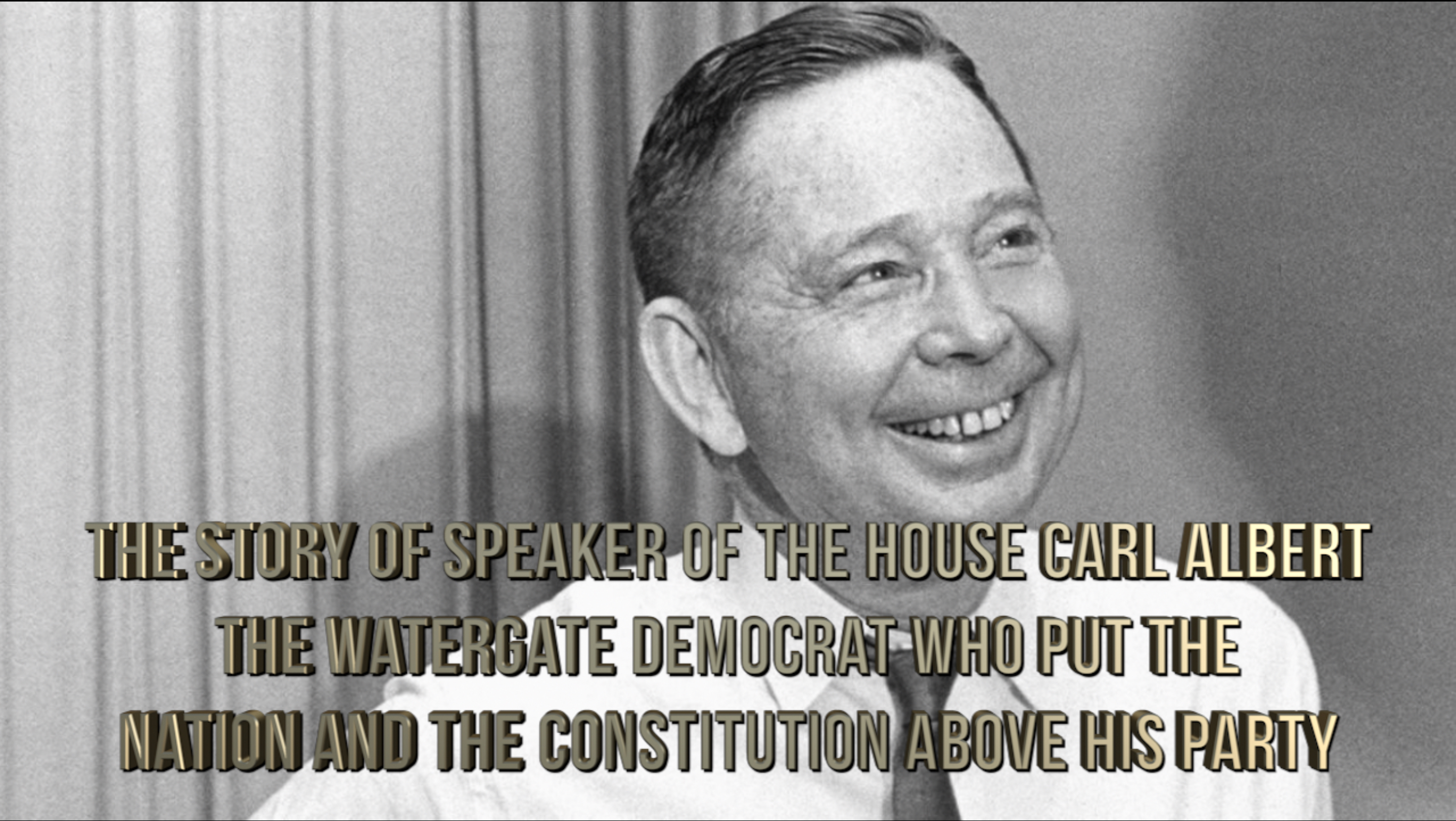 As Watergate Separated Americans, This Speaker of The House United Them